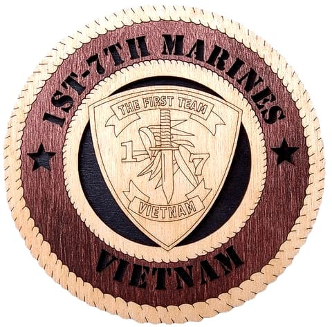 Laser Pics and Gifts: 12" 1ST-7TH MARINES VIETNAM Military Plaque - Laser Pics & Gifts
