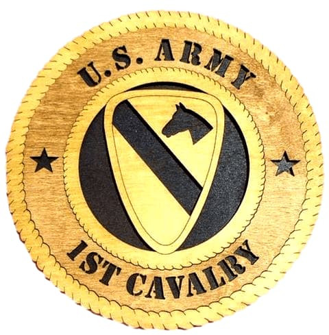 Laser Pics and Gifts: 12" 1ST CAVALRY Military Plaque - Laser Pics & Gifts