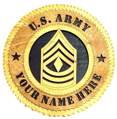 Laser Pics and Gifts: 12" 1ST SERGEANT Military Plaque - Laser Pics & Gifts