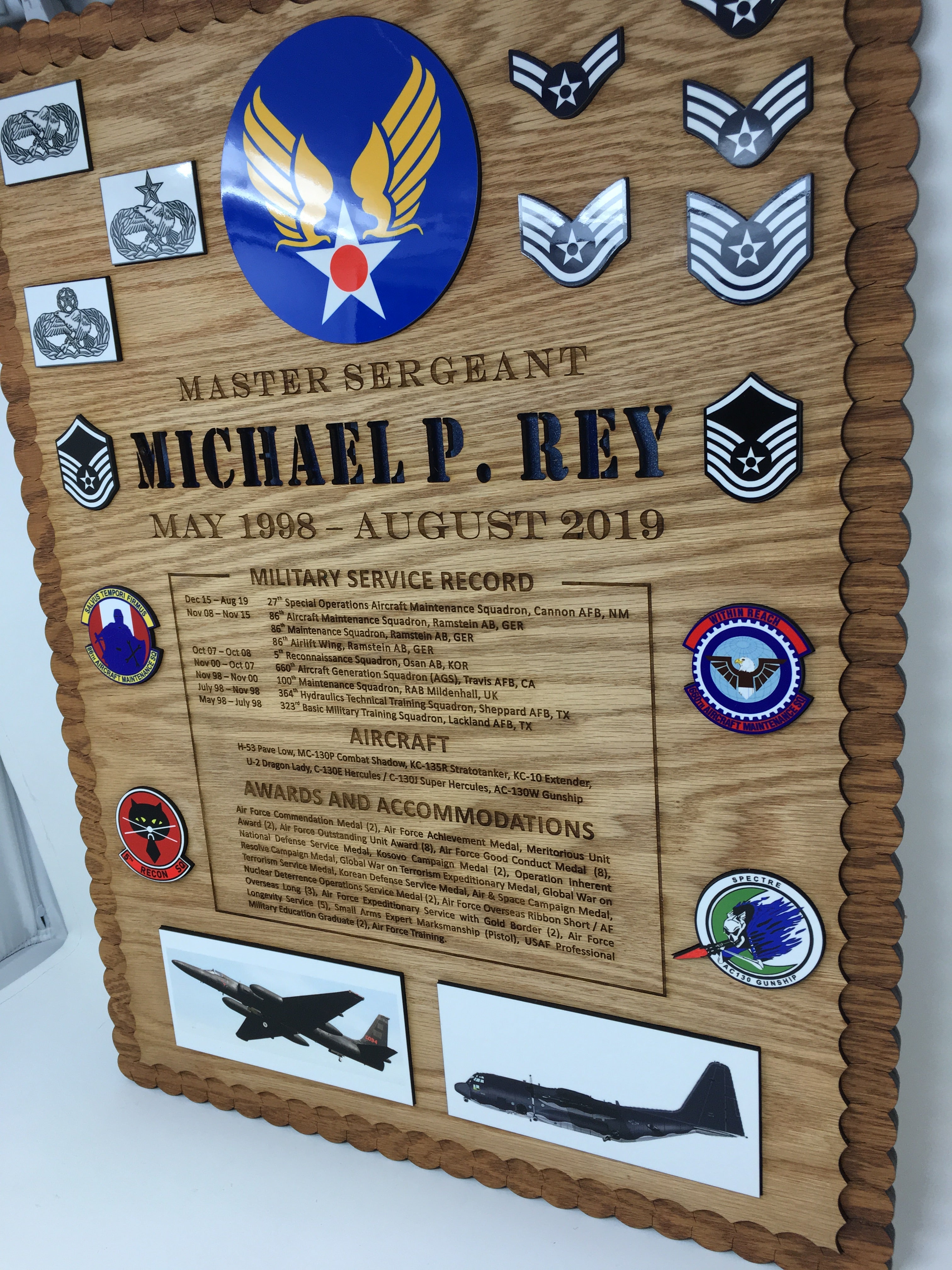 Custom Made Color Plaque