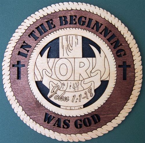 Laser Pics and Gifts: 3-D JOHN 1:1-18 Spiritual Plaque - Laser Pics & Gifts