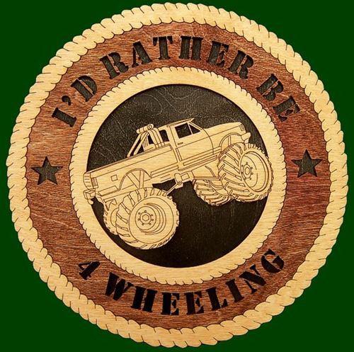 Laser Pics and Gifts: 12" 4x4 TRUCK Plaque - Laser Pics & Gifts