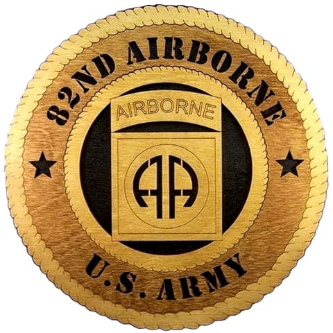 Laser Pics and Gifts: 12" 82ND AIRBORNE Military Plaque - Laser Pics & Gifts