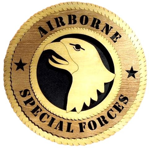 Laser Pics and Gifts: 12" Airborne Special Forces Military Plaque - Laser Pics & Gifts