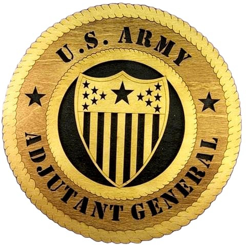 Laser Pics and Gifts: 12" ADJUTANT GENERAL Military Plaque - Laser Pics & Gifts