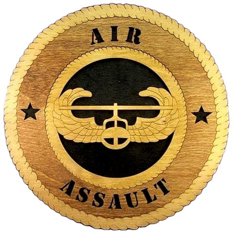 Laser Pics and Gifts: 12" AIR ASSAULT Military Plaque - Laser Pics & Gifts