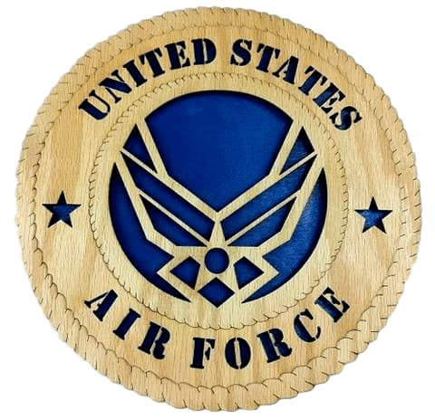 Laser Pics and Gifts: 12" AIR FORCE NEW Military Plaque - Laser Pics & Gifts