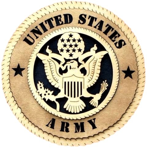 Laser Pics and Gifts: 12" ARMY Military Plaque - Laser Pics & Gifts
