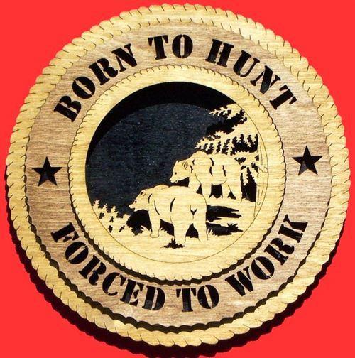 Laser Pics and Gifts: 12" BEAR Plaque - Laser Pics & Gifts