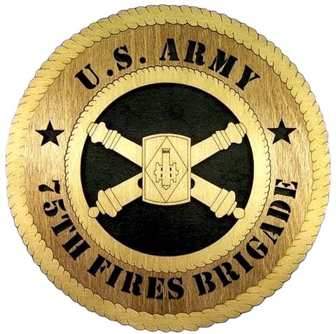 Laser Pics and Gifts: 12" 75TH BRIGADE COMMANDER Plaque - Laser Pics & Gifts