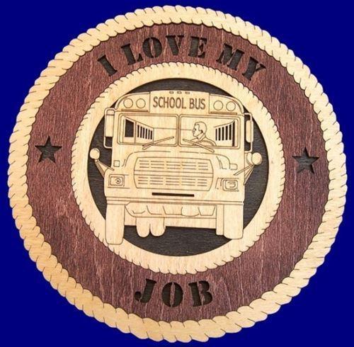 Laser Pics and Gifts: 12" BUS DRIVER MALE Plaque - Laser Pics & Gifts