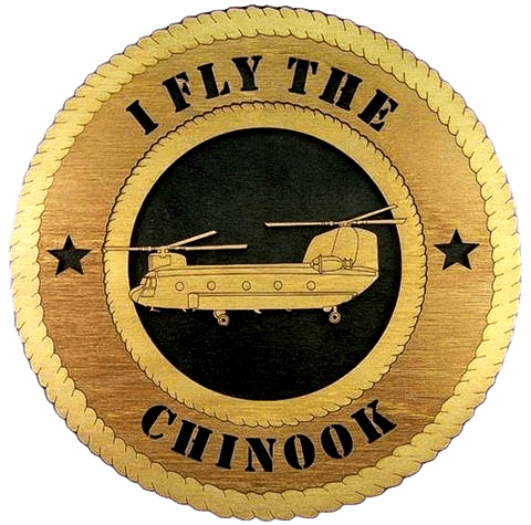 Laser Pics and Gifts: 12" CHINOOK Military Plaque - Laser Pics & Gifts