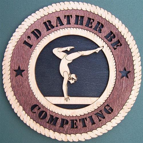 Laser Pics and Gifts: 12" FEMALE BALANCE BEAM Plaque - Laser Pics & Gifts