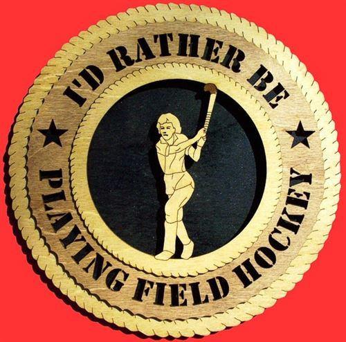 Laser Pics and Gifts: 12" FEMALE FIELD HOCKEY Plaque - Laser Pics & Gifts