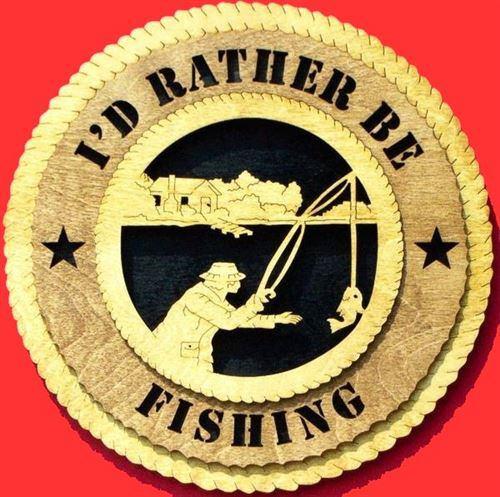 Laser Pics and Gifts: 12" FISHING CABIN Plaque - Laser Pics & Gifts