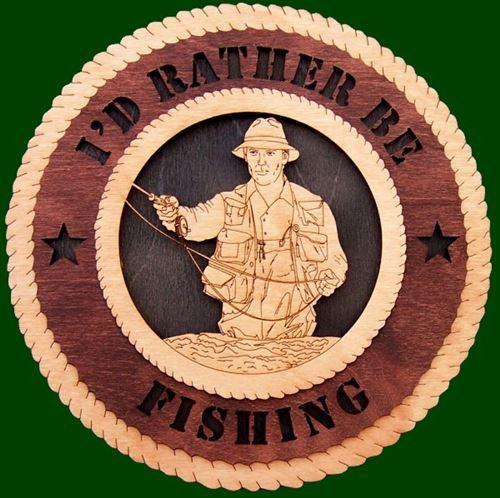 Laser Pics and Gifts: 12" FLY FISHING Plaque - Laser Pics & Gifts