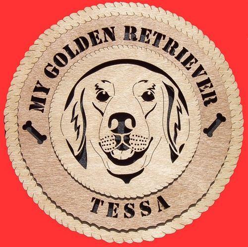 Laser Pics and Gifts: GOLDEN RETRIEVER Dog Plaque - Laser Pics & Gifts