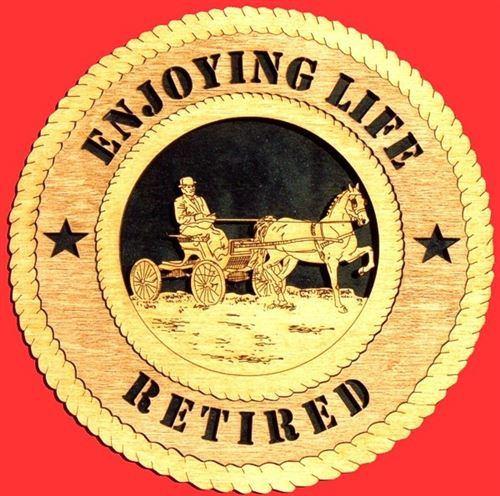 Laser Pics and Gifts: 12" HORSE AND BUGGY Plaque - Laser Pics & Gifts