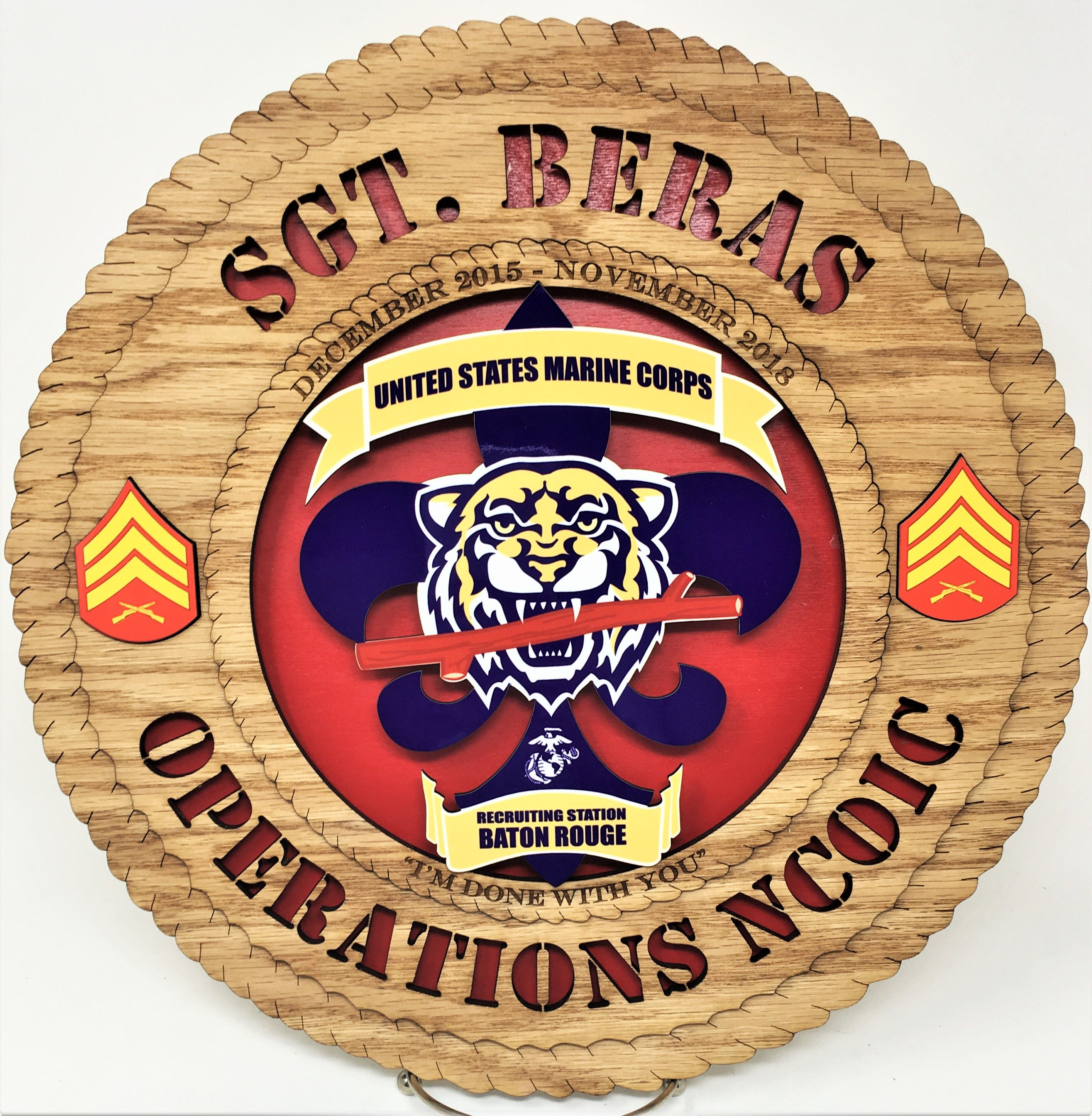 Custom Made Color Plaque