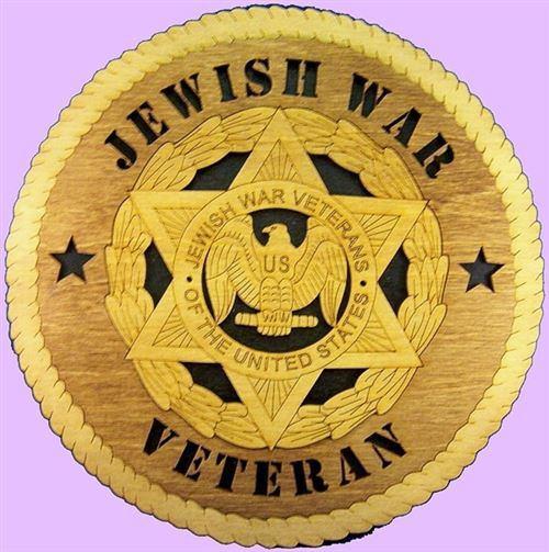 Laser Pics and Gifts: 12" JEWISH WAR VETERAN Military Plaque - Laser Pics & Gifts