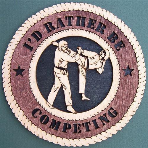 Laser Pics and Gifts: 12" KARATE FEMALE Plaque - Laser Pics & Gifts