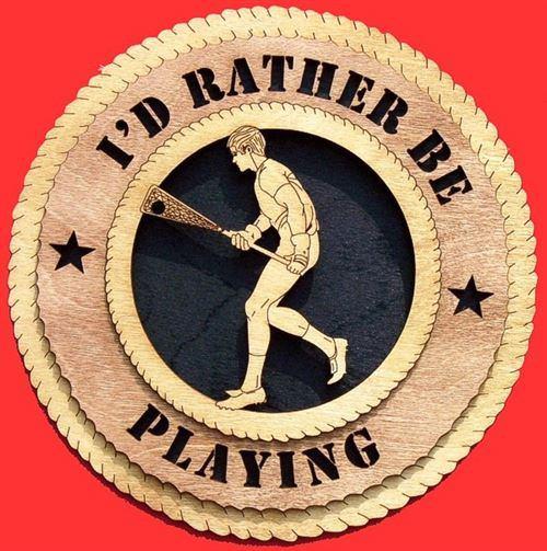 Laser Pics and Gifts: 12" MALE LACROSSE Plaque - Laser Pics & Gifts