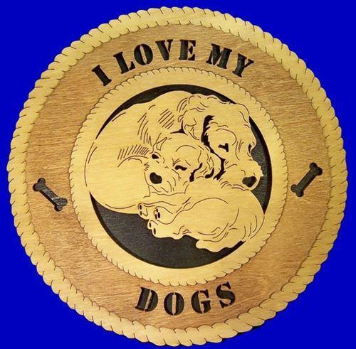 Laser Pics and Gifts: 12" MOM AND PUP Dog Plaque - Laser Pics & Gifts
