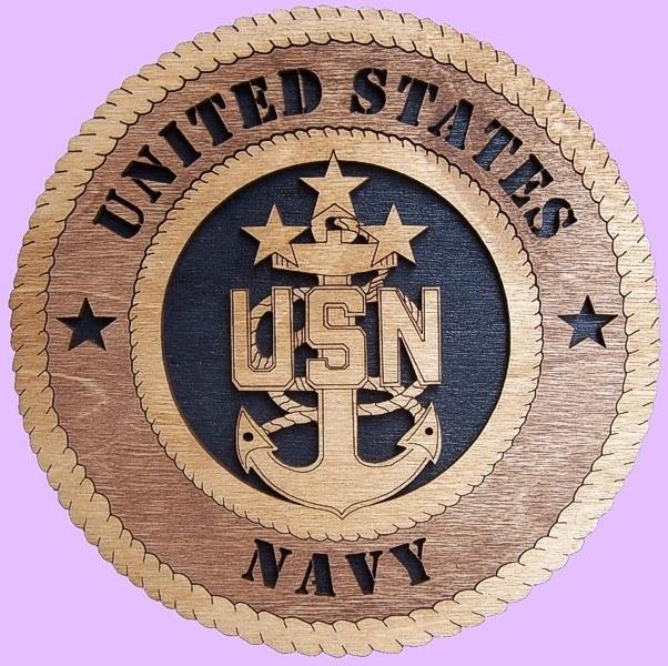 Laser Pics and Gifts: 12" NAVY E-9 MASTER CHIEF Military Plaque - Laser Pics & Gifts