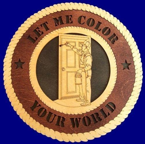 Laser Pics and Gifts: 12" PAINTER Professional Plaque - Laser Pics & Gifts