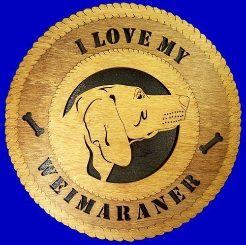 Laser Pics and Gifts: 12" WEIMARNER Dog Plaque - Laser Pics & Gifts