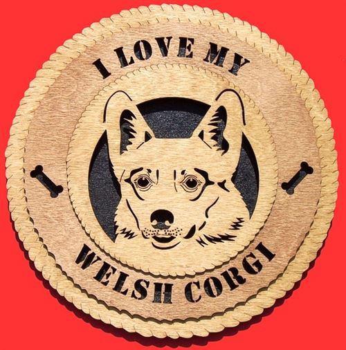 Laser Pics and Gifts: 12" WELSH CORGI Dog Plaque - Laser Pics & Gifts