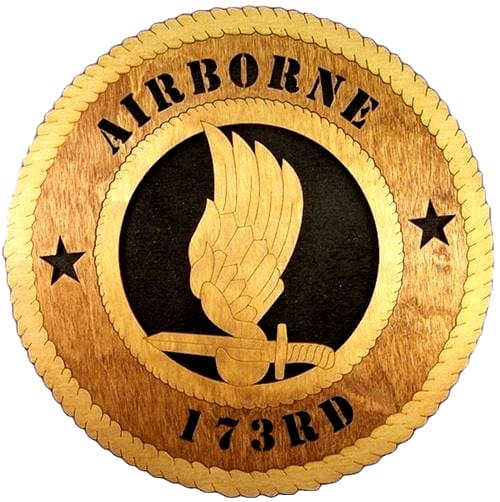 Laser Pics and Gifts: 12" 173RD AIRBORNE Military Plaque - Laser Pics & Gifts