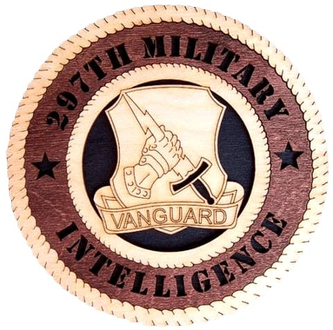 Laser Pics and Gifts: 12" 297TH Military INTELLIGENCE Military Plaque - Laser Pics & Gifts
