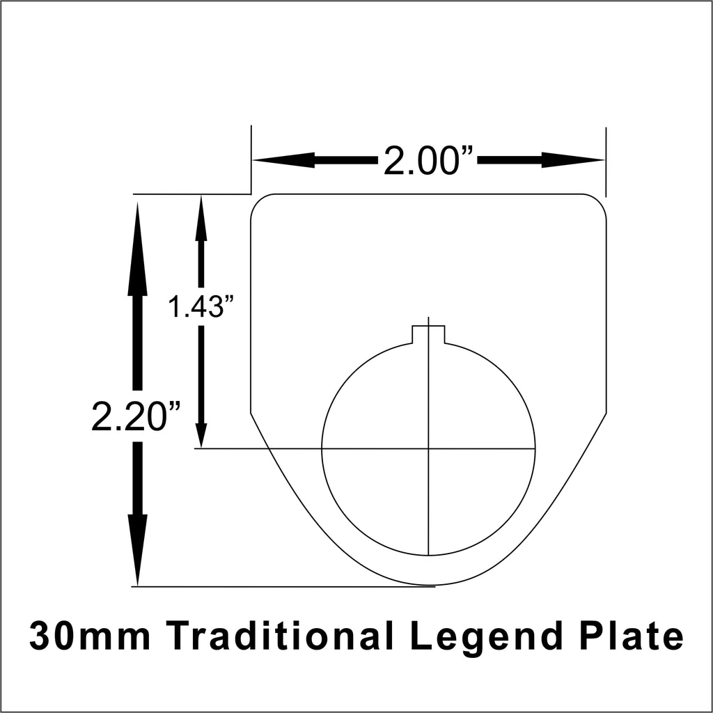 30mm Legend Plate