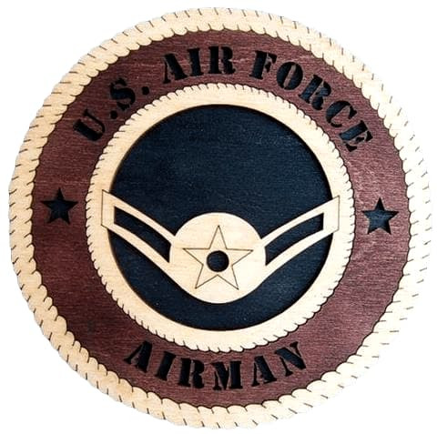 Laser Pics and Gifts: 12" AIRMAN Military Plaque - Laser Pics & Gifts