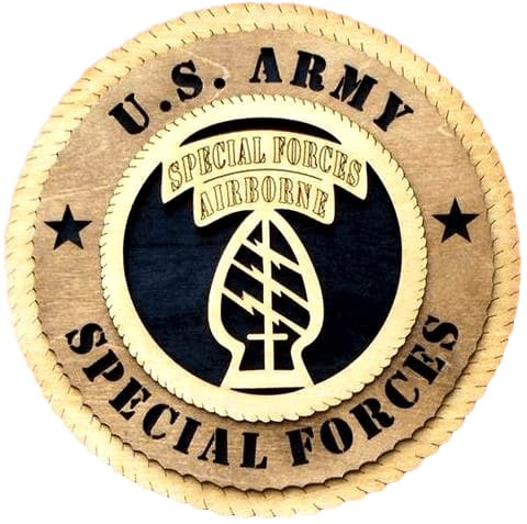 Laser Pics and Gifts: 12" Army Special Forces Military Plaque - Laser Pics & Gifts