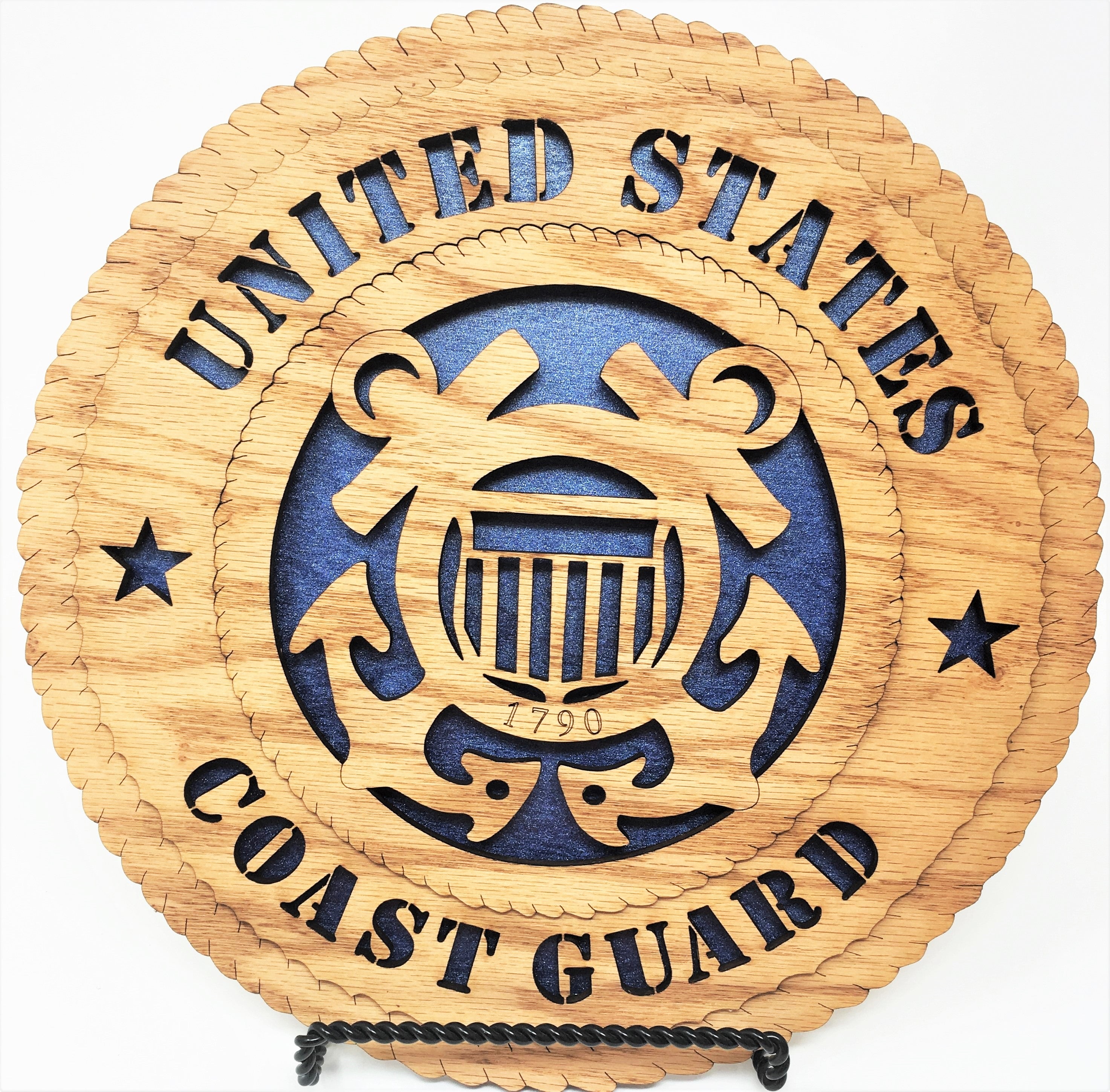 Laser Pics and Gifts: 12" COAST GUARD Military Plaque - Laser Pics & Gifts