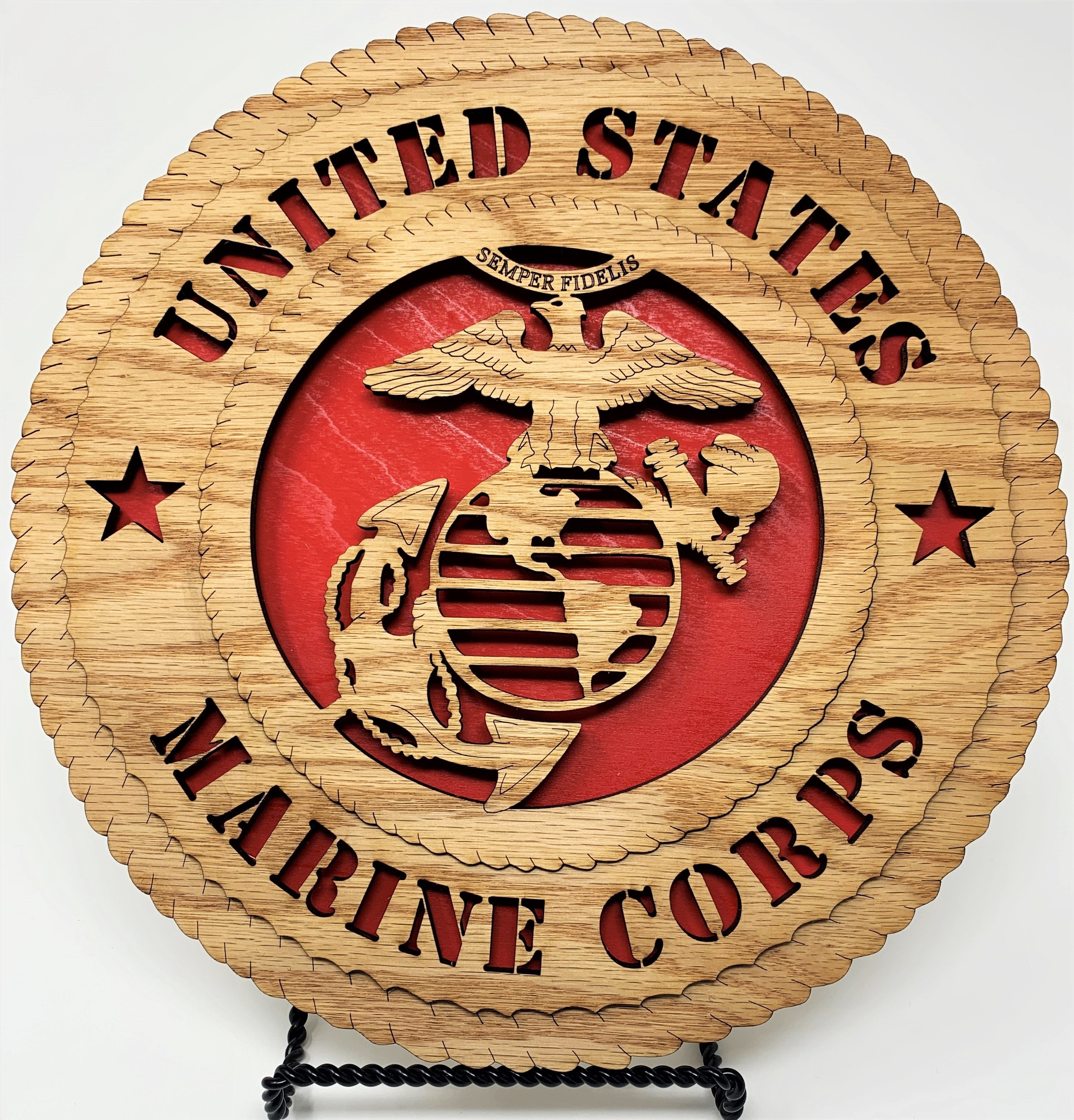 Laser Pics and Gifts:  Standard Marine Corps Plaque - Laser Pics & Gifts