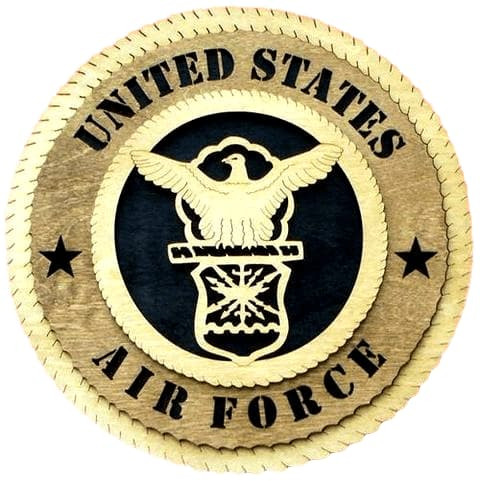 Laser Pics and Gifts: 12" AIR FORCE Military Plaque - Laser Pics & Gifts