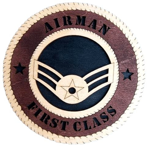 Laser Pics and Gifts: 12" AIRMAN FIRST CLASS Military Plaque - Laser Pics & Gifts