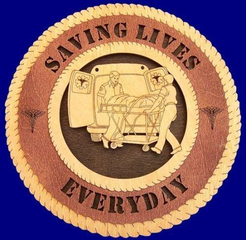 Laser Pics and Gifts: 12" AMBULANCE CREW Professional Plaque - Laser Pics & Gifts