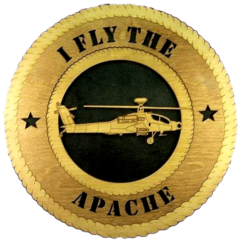 Laser Pics and Gifts: 12" APACHE Military Plaque - Laser Pics & Gifts