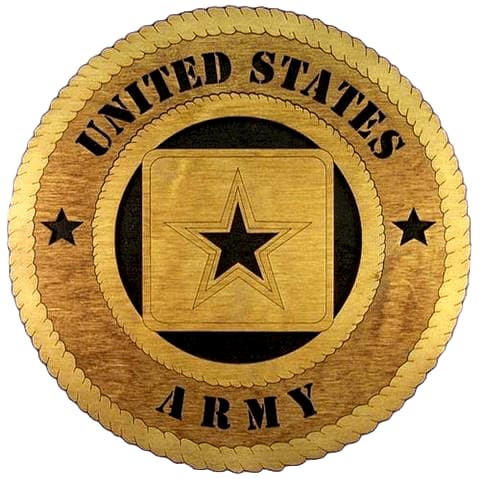 Laser Pics and Gifts: 12" ARMY NEW DESIGN Plaque - Laser Pics & Gifts
