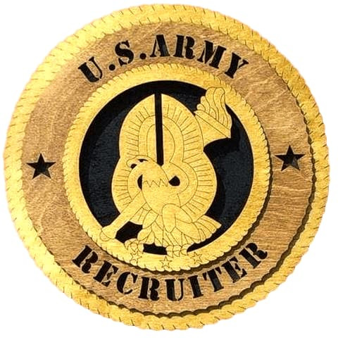 Laser Pics and Gifts: 12" ARMY RECRUITER COMMAND Plaque - Laser Pics & Gifts