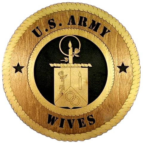 Laser Pics and Gifts: 12" ARMY WIVES Plaque - Laser Pics & Gifts