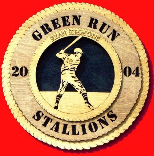 Laser Pics and Gifts: 12" BATTER Plaque - Laser Pics & Gifts