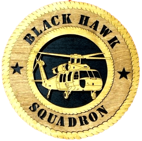 Laser Pics and Gifts: 12" BLACK HAWK Plaque - Laser Pics & Gifts