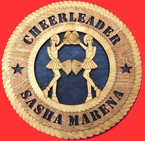Laser Pics and Gifts: 12" CHEERLEADER Plaque - Laser Pics & Gifts