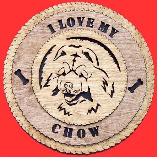Laser Pics and Gifts: CHOW Dog Plaque - Laser Pics & Gifts