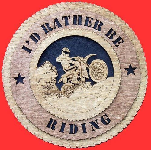 Laser Pics and Gifts: 12" DIRT BIKE Plaque - Laser Pics & Gifts